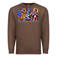 Chestnut USA 4th of July gnomes  4th of july Premium Sweatshirt - CowGirlArtShop