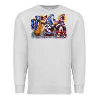 Dove Grey USA 4th of July gnomes  4th of july Premium Sweatshirt - CowGirlArtShop