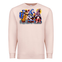 Pale Pink USA 4th of July gnomes  4th of july Premium Sweatshirt - CowGirlArtShop