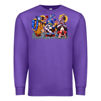 Purple USA 4th of July gnomes  4th of july Premium Sweatshirt - CowGirlArtShop
