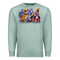 Seafoam USA 4th of July gnomes  4th of july Premium Sweatshirt - CowGirlArtShop