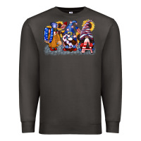 Smoke USA 4th of July gnomes  4th of july Premium Sweatshirt - CowGirlArtShop