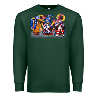Sports Green USA 4th of July gnomes  4th of july Premium Sweatshirt - CowGirlArtShop