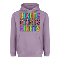Lavender rights rights rights (pride) Heavyweight Hoodie - Zillion Design Studio