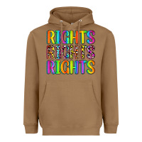 Toasted Coconut rights rights rights (pride) Heavyweight Hoodie - Zillion Design Studio