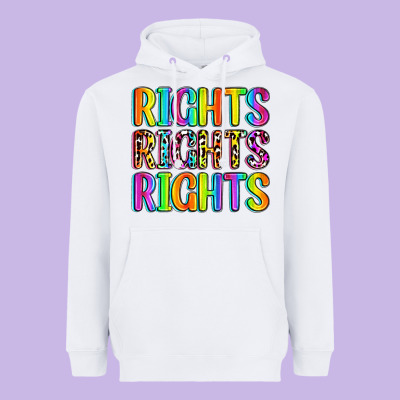 Rights Rights Rights (pride) Heavyweight Hoodie Designed By Zillion Design Studio