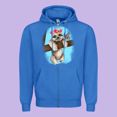 Zipper Hoodie baby sloth