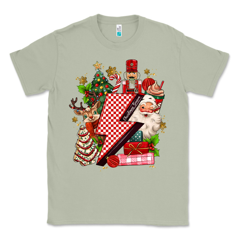 Christmas Season Lightning Bolt Classic Tee by MaliasSmallBusiness | Teevron