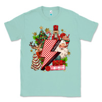 Seafoam christmas season lightning bolt Classic Tee - MaliasSmallBusiness