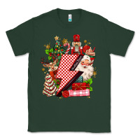 Sports Green christmas season lightning bolt Classic Tee - MaliasSmallBusiness