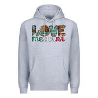 Heather Grey love mexicana revise Premium Hoodie - AdoDesignShop