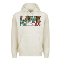 Oatmeal Heather love mexicana revise Premium Hoodie - AdoDesignShop