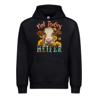 Black heifer with sunflowers Urban Hoodie - LillyAllenDesigns