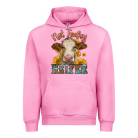 Fuchsia Pink heifer with sunflowers Urban Hoodie - LillyAllenDesigns