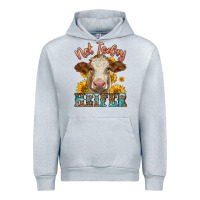 Heather Grey heifer with sunflowers Urban Hoodie - LillyAllenDesigns