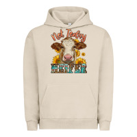 Pigment French Oak heifer with sunflowers Urban Hoodie - LillyAllenDesigns