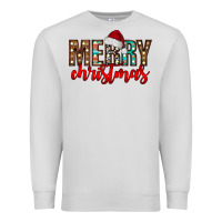 Dove Grey merry christmas Premium Sweatshirt - CowhideDigitalArt
