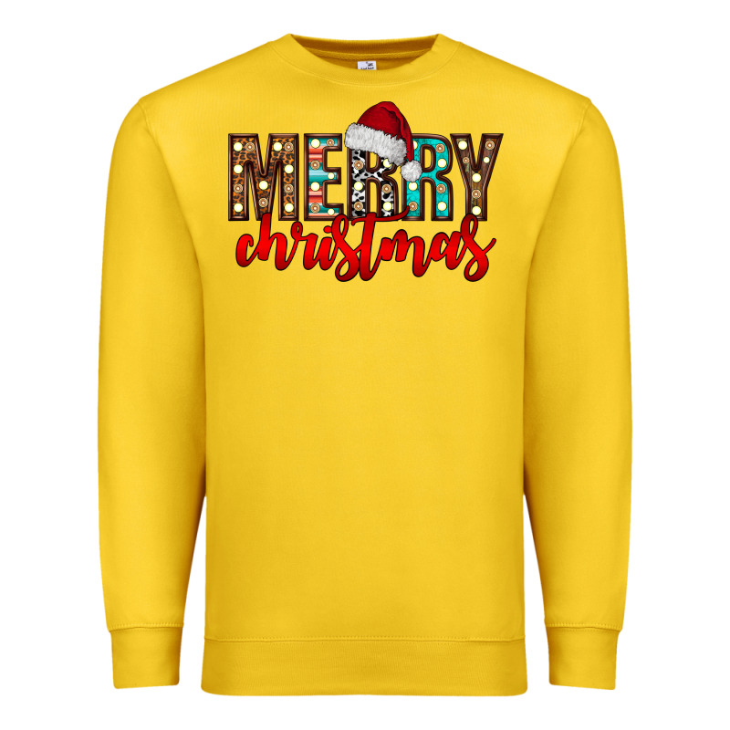 Merry Christmas Premium Sweatshirt by CowhideDigitalArt | Teevron
