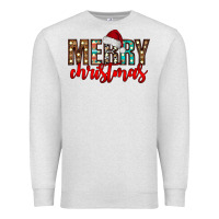 Oatmeal Heather merry christmas Premium Sweatshirt - CowhideDigitalArt