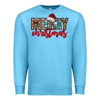Ocean Blue merry christmas Premium Sweatshirt - CowhideDigitalArt