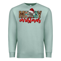 Seafoam merry christmas Premium Sweatshirt - CowhideDigitalArt