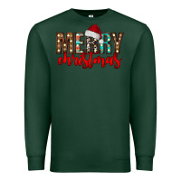Sports Green merry christmas Premium Sweatshirt - CowhideDigitalArt
