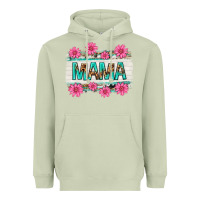 Matcha mama leopard with turquoise background Heavyweight Hoodie - texasbilliewilder