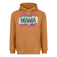 Meerkat mama leopard with turquoise background Heavyweight Hoodie - texasbilliewilder