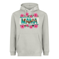 Moon Dust mama leopard with turquoise background Heavyweight Hoodie - texasbilliewilder