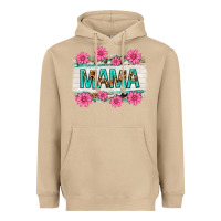 Mushroom mama leopard with turquoise background Heavyweight Hoodie - texasbilliewilder