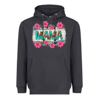 Smoke mama leopard with turquoise background Heavyweight Hoodie - texasbilliewilder