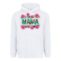 White mama leopard with turquoise background Heavyweight Hoodie - texasbilliewilder