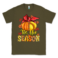 Army Green tis the season fall softball Classic Tee - MaliasSmallBusiness