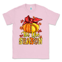 Bubblegum Pink tis the season fall softball Classic Tee - MaliasSmallBusiness