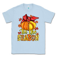 Dusty Blue tis the season fall softball Classic Tee - MaliasSmallBusiness