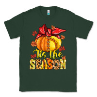Sports Green tis the season fall softball Classic Tee - MaliasSmallBusiness