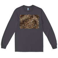 Smoke handdrawn leopard pattern brown Long Sleeve Tee - BarkalooDesign