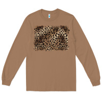 Toasted Coconut handdrawn leopard pattern brown Long Sleeve Tee - BarkalooDesign