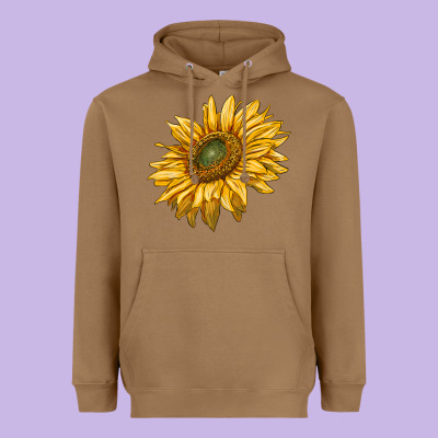 Sunflower Heavyweight Hoodie Designed By Ranaportraitstore