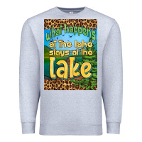 Heather Grey what happens at the lake stays at the lake air freshener Premium Sweatshirt - HRA Design Shop