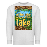 Oatmeal Heather what happens at the lake stays at the lake air freshener Premium Sweatshirt - HRA Design Shop