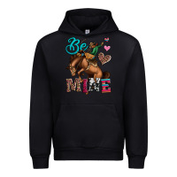 Black be mine cowboy rodeo valentines day Urban Hoodie - Jasminsmagicworld