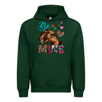 Forest Green be mine cowboy rodeo valentines day Urban Hoodie - Jasminsmagicworld