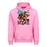 Fuchsia Pink be mine cowboy rodeo valentines day Urban Hoodie - Jasminsmagicworld