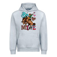 Heather Grey be mine cowboy rodeo valentines day Urban Hoodie - Jasminsmagicworld