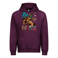 Mauve Wine be mine cowboy rodeo valentines day Urban Hoodie - Jasminsmagicworld