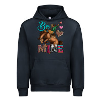 Navy be mine cowboy rodeo valentines day Urban Hoodie - Jasminsmagicworld