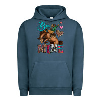 Pigment Midnight Navy be mine cowboy rodeo valentines day Urban Hoodie - Jasminsmagicworld