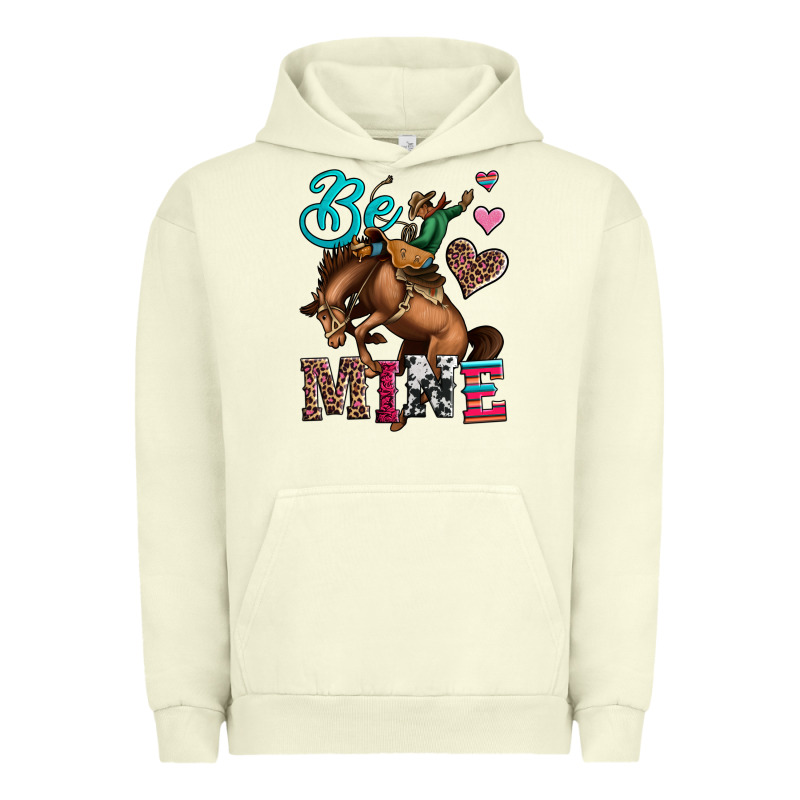 Be Mine Cowboy Rodeo Valentines Day Urban Hoodie by Jasminsmagicworld | Teevron