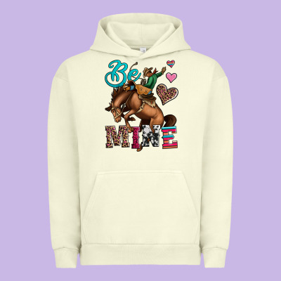 Be Mine Cowboy Rodeo Valentines Day Urban Hoodie Designed By Jasminsmagicworld